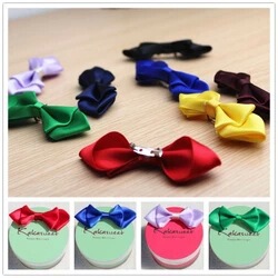 Pure Color Bow Tie Pin
