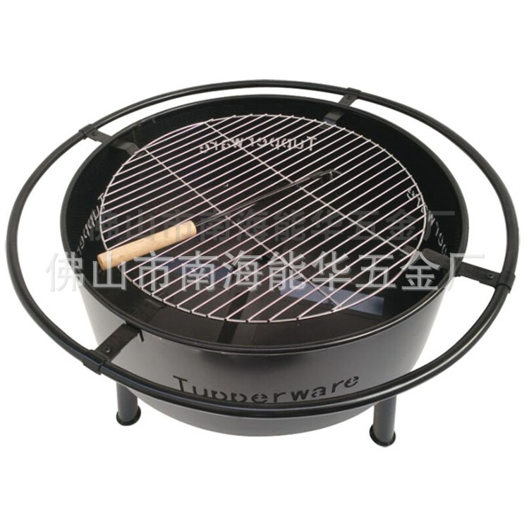 Xingyue calentador brasero estufa de leña negro redondo 24 pulgadas calentador hogar al aire libre barbacoa estufa al por mayor
