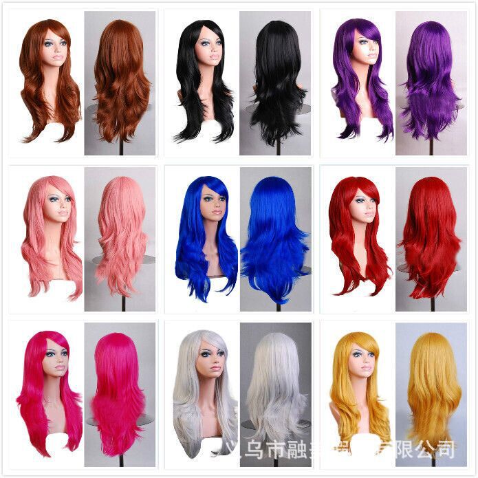 Spot special European and American wig foreign trade long curly hair cosplay wig ball role fake hair wigs