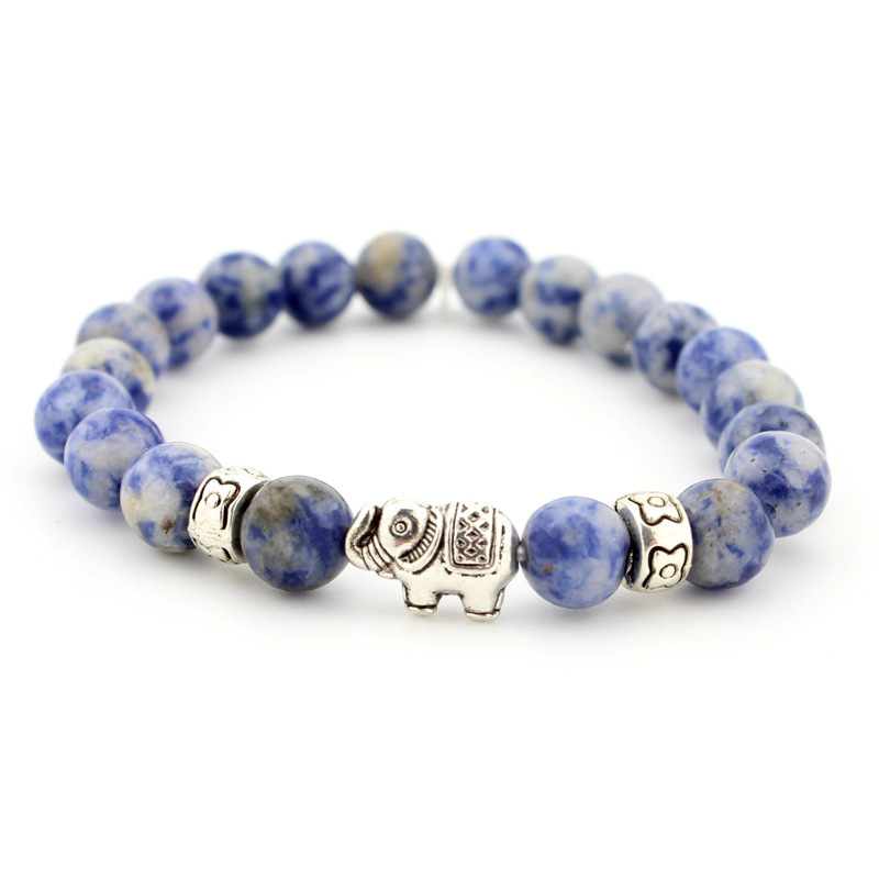 Aliexpress European and American Lava Stone Bracelets Agate Elephant Men's and Women's Bracelets Jewelry Wholesale