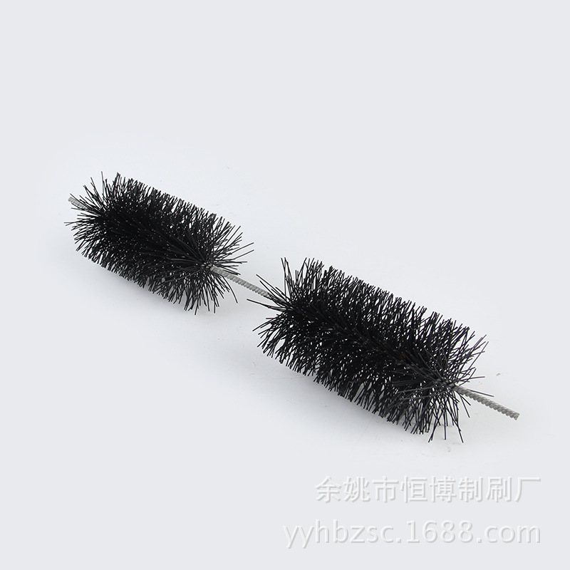 厂家批发塑料圆形管道清洁毛刷 试管清洗圆毛刷 两段式工业试管刷