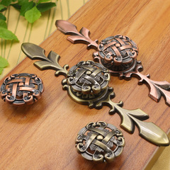 仿古銅拉手紅古青古把手中式家具五金拉手櫥櫃抽屜衣柜子單孔扣手