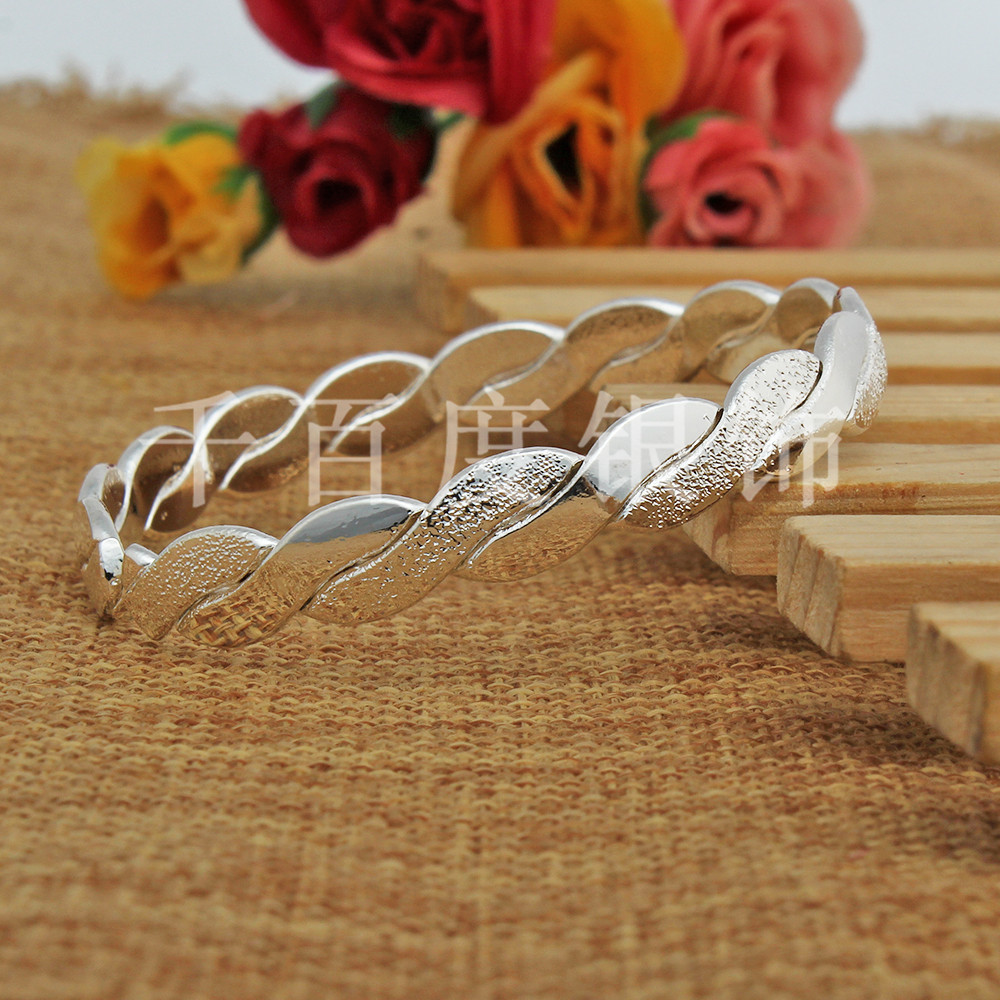 Love Intertwined Open Bracelet Silver-plated Jewelry Gift Fashion…