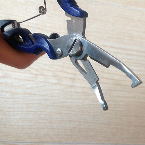 Beizheng Stainless Steel Curved Mouth Small Lua Pliers Fish Control Pliers Line Trimmer Open Loop Fish Control Device Fishing Tools