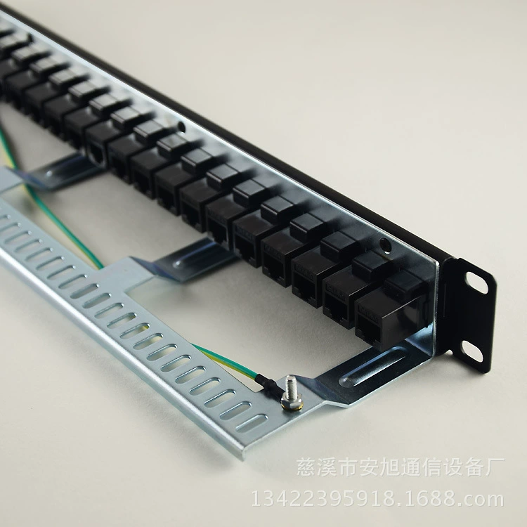 Шесть типов прямого соединения - 24-порт rack RJ45 кристаллическая головка plugging back