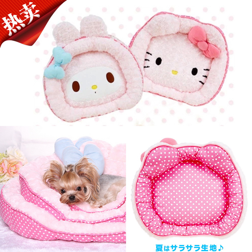 Four seasons cartoon pink pet kennel Merlot Kt kennel new double-sided spring and summer cute cartoon a generation of hair