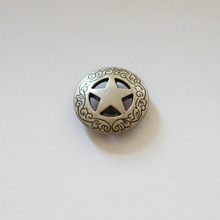 【威福五金】KB201 古银色 德克萨斯小五星装饰扣 精美财布扣