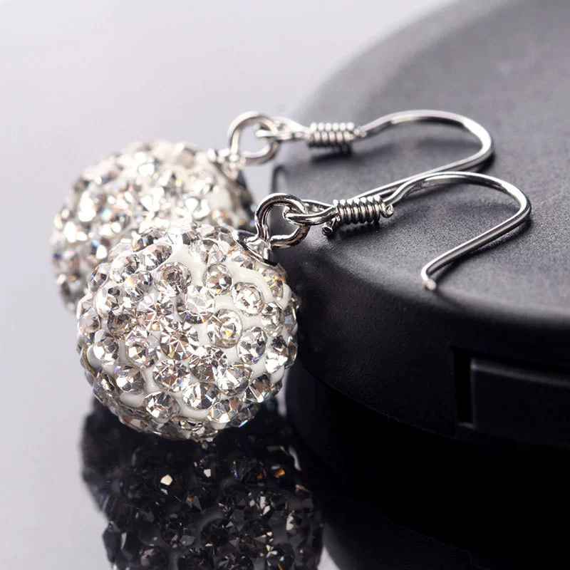 Silver мытье, серьги, глина, серебро 925 образец, Республика Корея, оптом