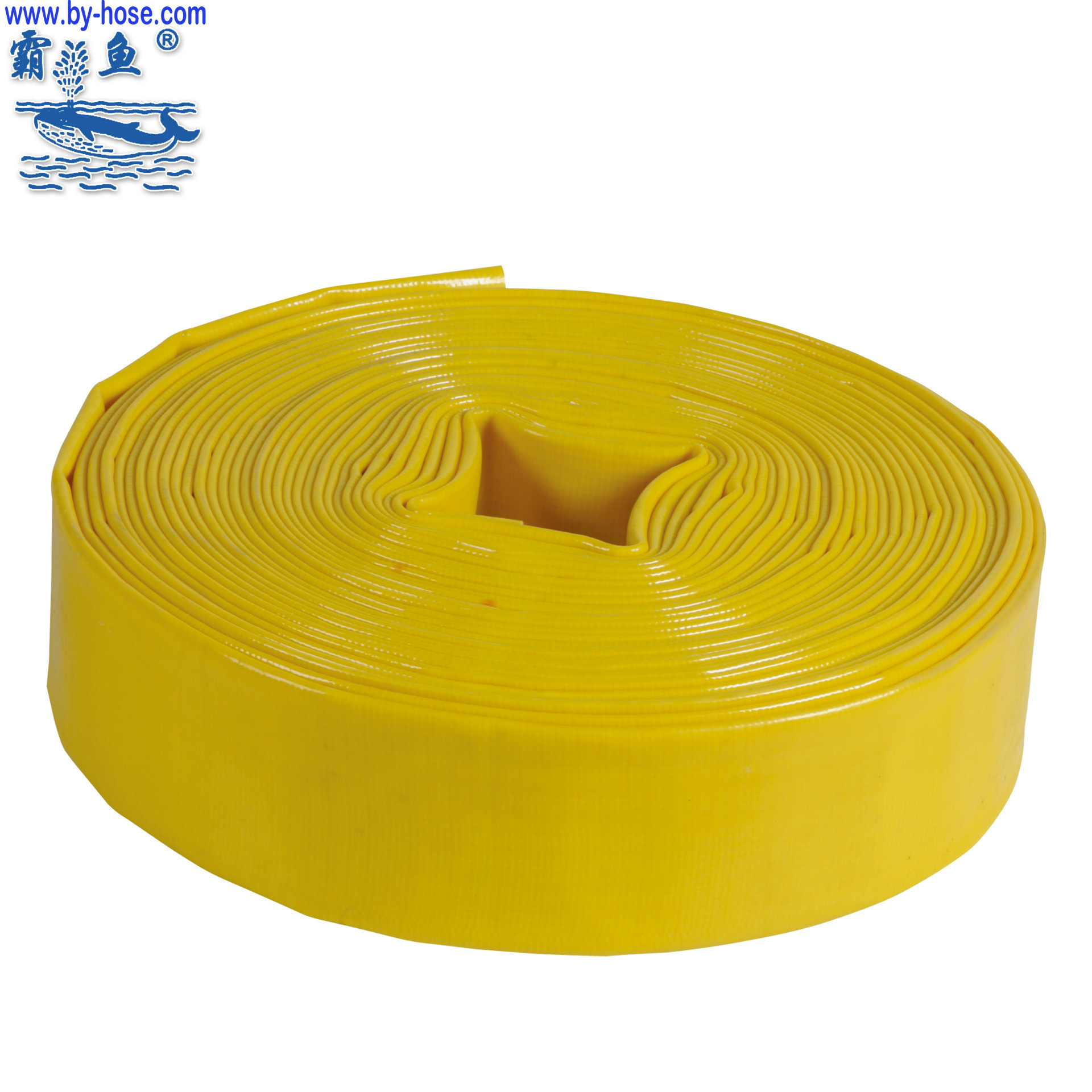 厂家直销 PVC涂塑水带 高质量软管带 layflat Hose2寸黄水带