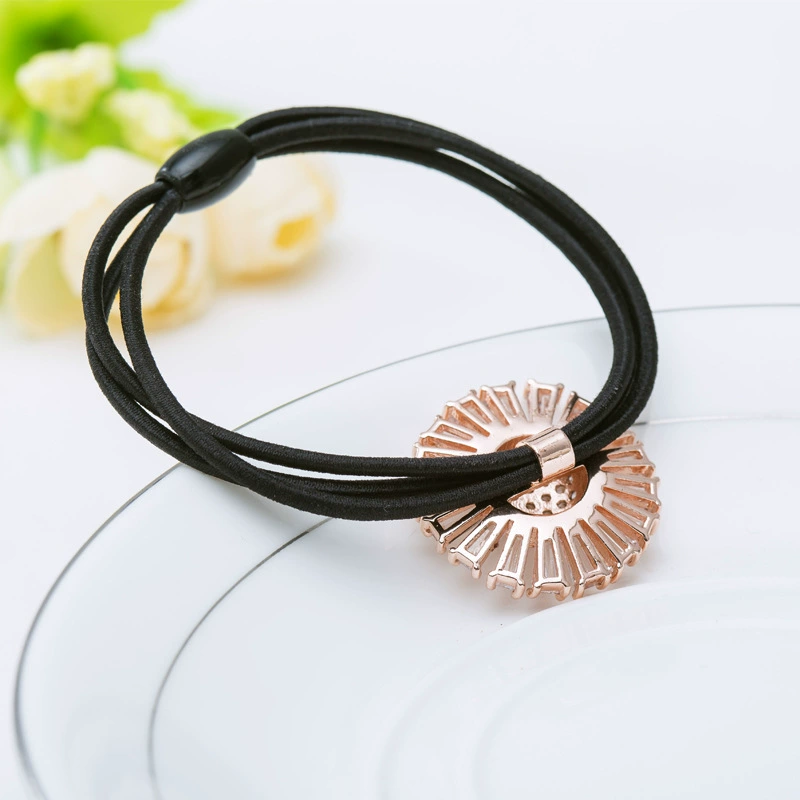 Бусины камень с zircon солнечная батарея, зажим для волос, модная верёвка для волос, японский и корейский, микроингрустация