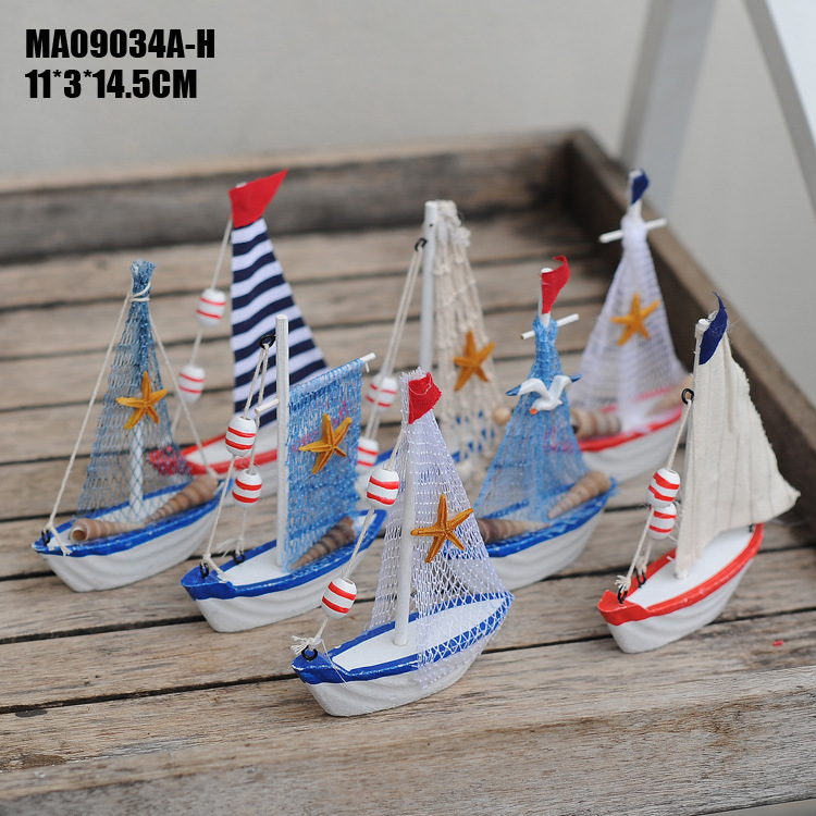 Mini Sailing Creative Home Swing Color Boat Mediterranean Style…