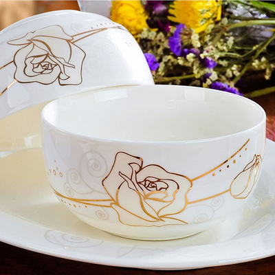 19 Bone china tableware suits Watkins rose tableware gift Dishes Corporate Communications LOGO
