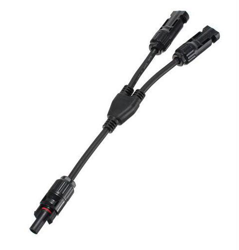 Factory direct sales MC4Y type three-way connector, panel three-way connector, photovoltaic solar connector