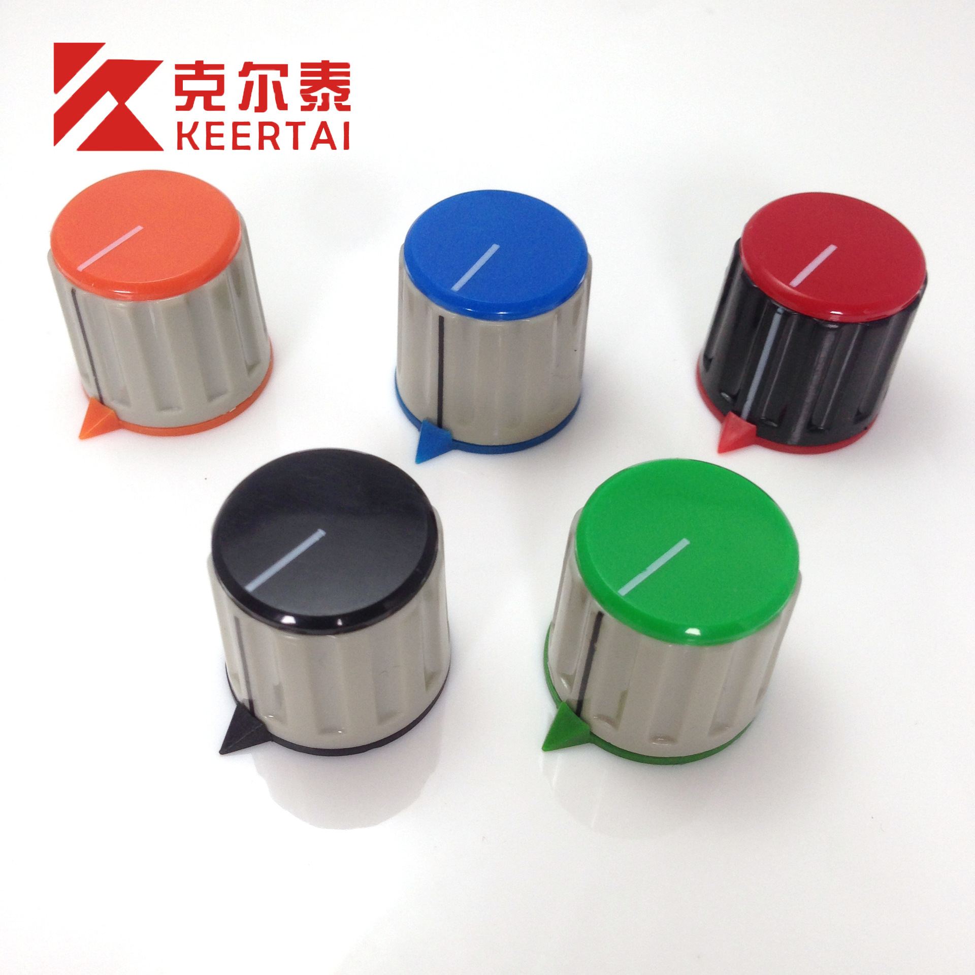 2023新款彩色不锈钢旋钮 电子仪器通用旋转帽 厂家批发塑料旋钮