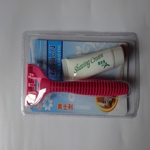 宾馆酒店浴场旅游一次性客房日用品剃须刀有偿用品不锈钢刮胡刀