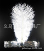 Flapper Headpiece Sequenant Bad Bad Beads Turn with Sequenant ostrich hair band