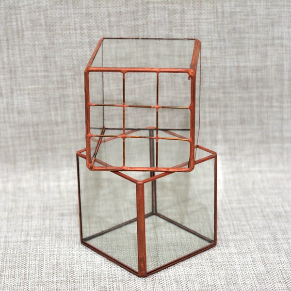 (Grid) Tin -made red copper color