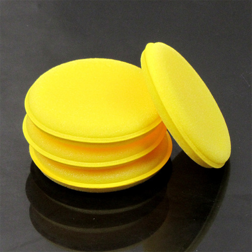 Automotive supplies, car wash sponge tool, edge pressing, waxing sponge, compressed round waxing sponge, 12 pieces per pack
