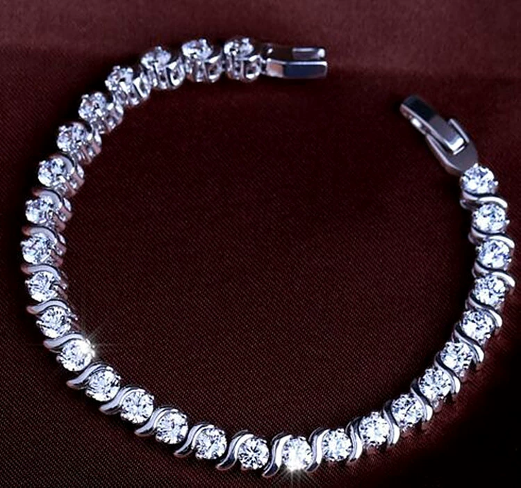 (Cross-border trading), copper bracelet, quality stone inlay with zircon, European style, direct factory sales