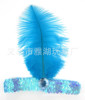 Flapper Headpiece Sequenant Bad Bad Beads Turn with Sequenant ostrich hair band