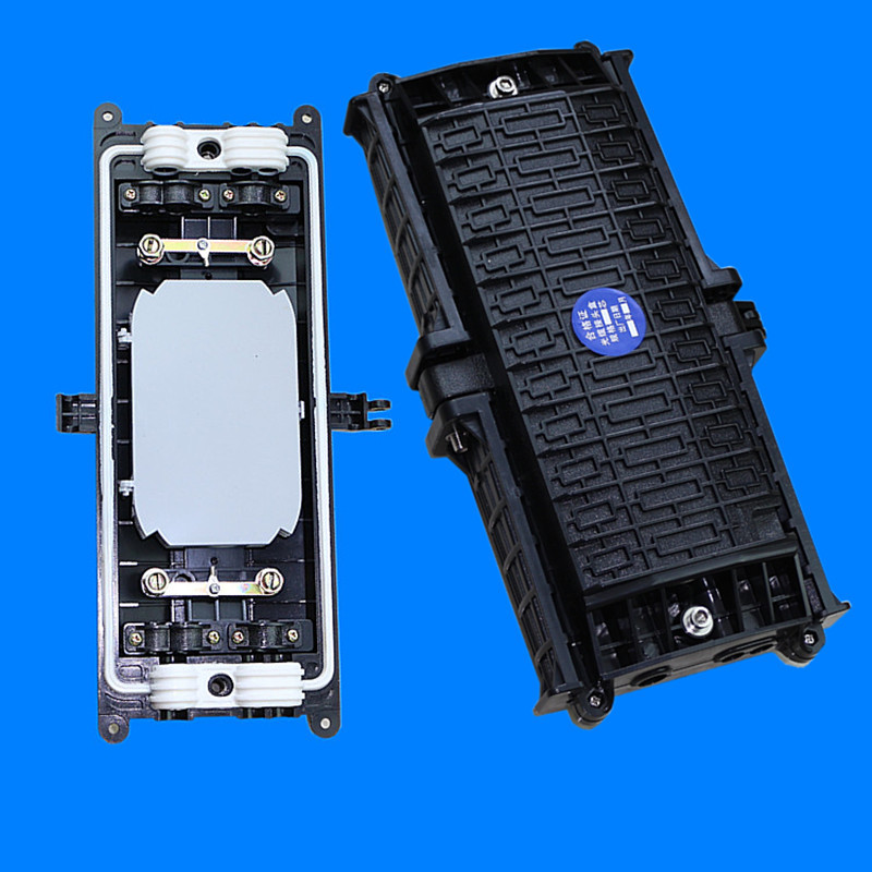 合金料光缆接头盒 卧式插卡型三进三出光缆接续盒 光纤接头熔接盒