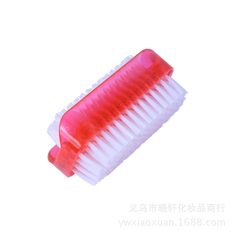 Suministros de uñas herramientas cepillo de uñas cepillo de polvo de doble cara cepillo de manicura superficie de la uña cepillo de limpieza de polvo