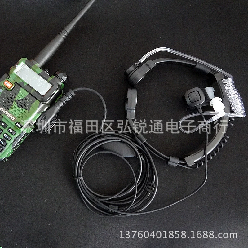 Гарнитура Walkie-Talkie рация горло шок тактическая мотоциклетная гарнитура воздуховод K-head Универсальная гарнитура