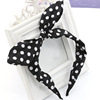 Hairgrip with bow, fashionable headband, hairpins, accessory, floral print, Korean style, wholesale