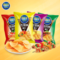 Comparable to Lay's Potato Chips, Large 55g Bag, Assorted Flavors, Popular Dorm Snack, Satisfying and Filling Snack for Leisure and Snacking