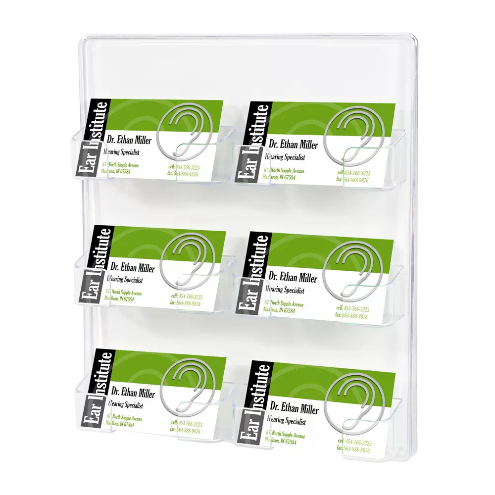 迪多厂家直销 名片架 六格名片盒  可丝印LOGO 价格实惠 现货