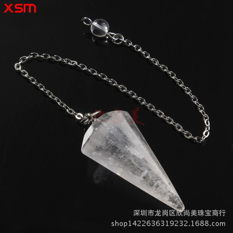 Natural water, hexagonal crystal, pendant, European style, for import, Aliexpress