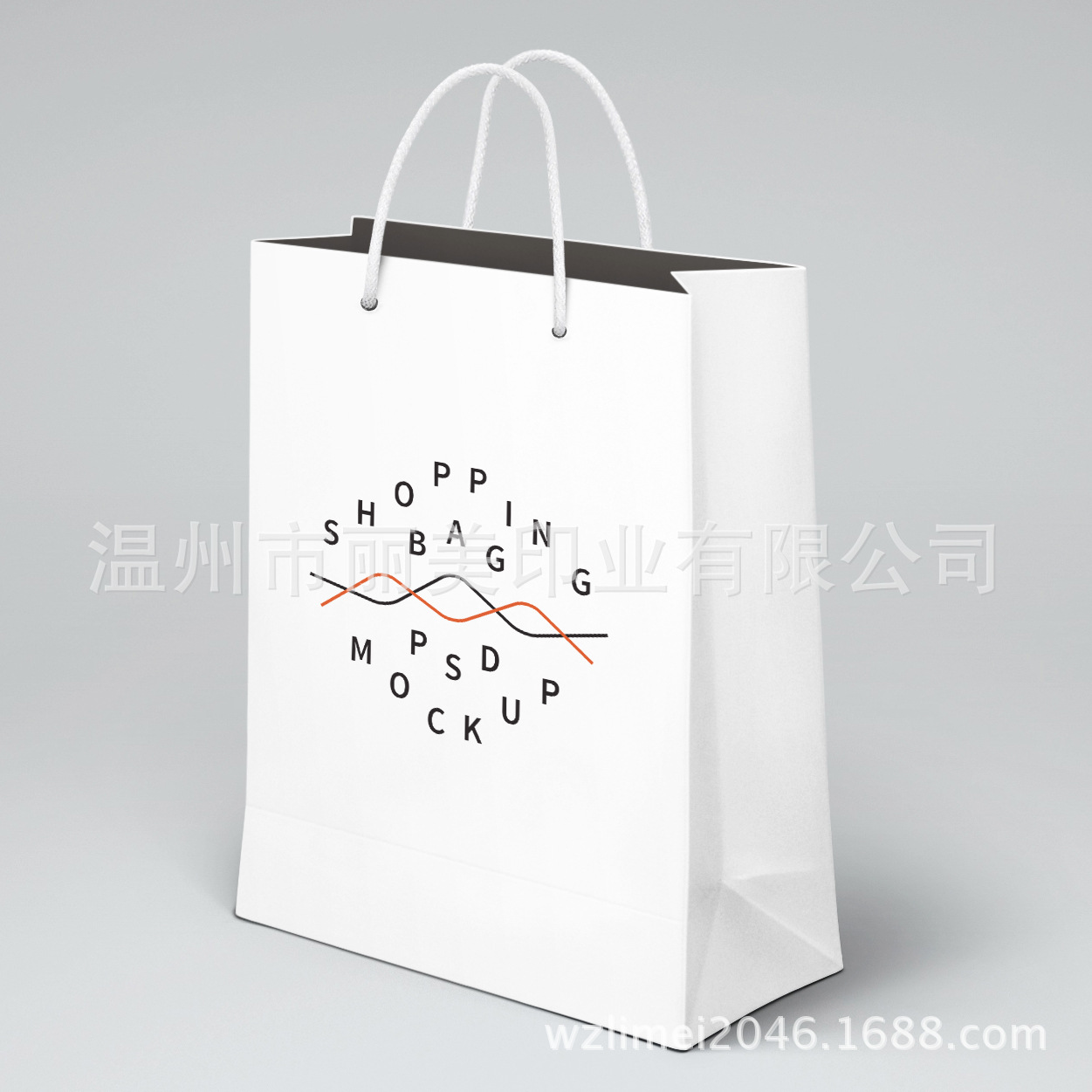 工厂直销 白卡手提纸袋 饰品手提礼品袋 烫金银服装 手提袋批发