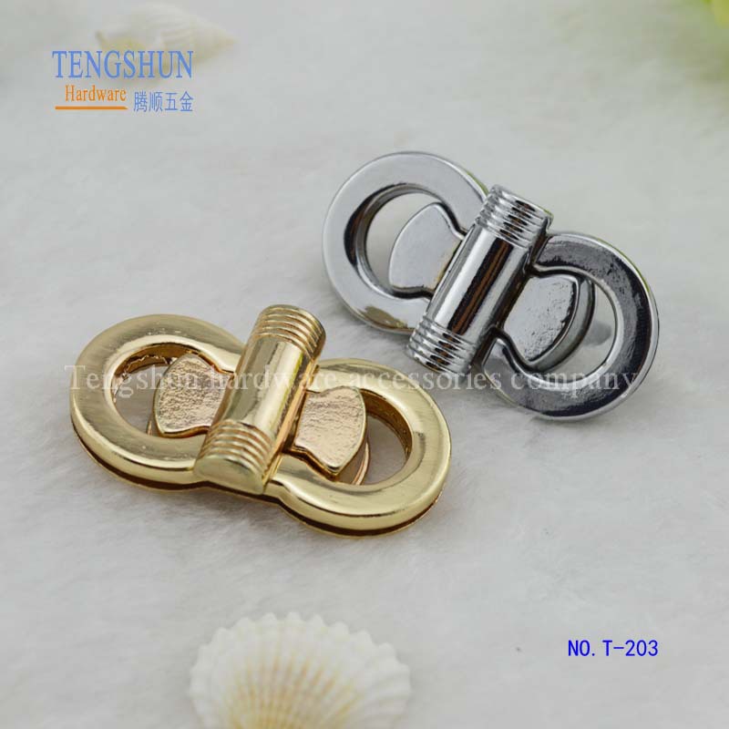 低价批发 锌合金压铸箱包五金配件 手袋装饰8字拧锁 大量现货*