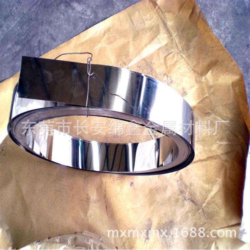供应不锈钢带316L 301 304不锈钢弹簧片0.3mm 0.4mm 0.5mm 0.6m