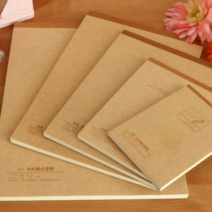 Giant door stationery small leaf curve calculation paper 70 draft paper note paper blank notebook hand-painted graffiti notebook