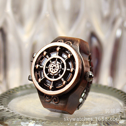 Personalized Animation Series Ring Watch Ancient Silver Ring Watch Men's Head Ring Watch Antique Ring Watch Personalized Animation Series Ring Watch Ancient Silver Ring Watch Men's Head Ring Watch Antique Ring Watch