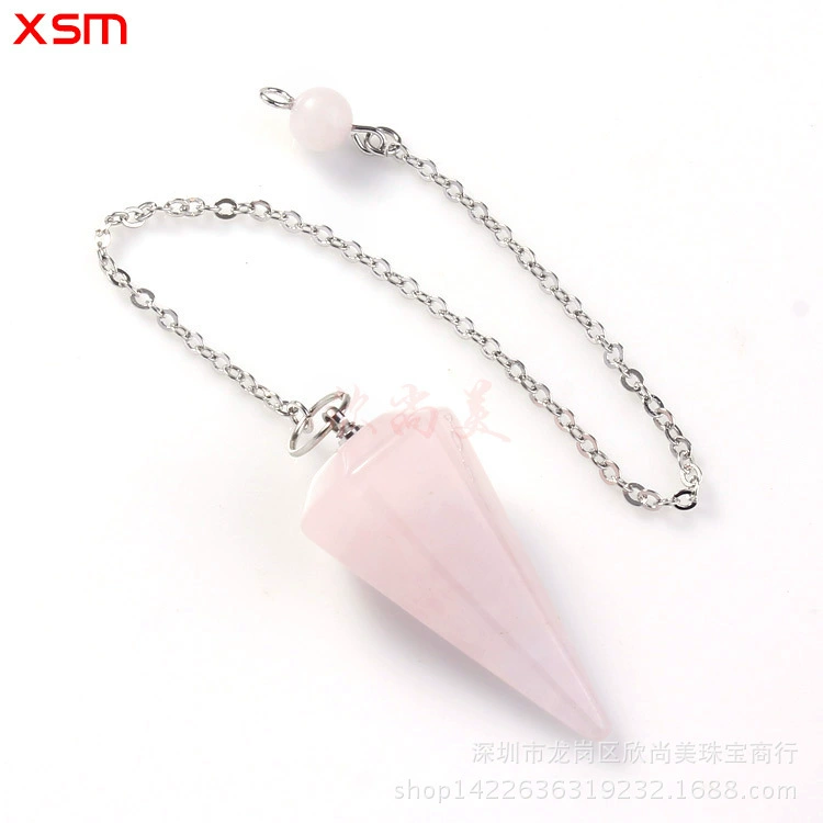 Natural water, hexagonal crystal, pendant, European style, for import, Aliexpress