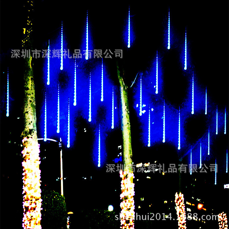 LED meteor shower lamp set set of 8 tubes hollow meteor shower lamp rain lamp factory direct sales