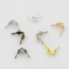 DIY饰品配件保色双包扣 双环鲍鱼扣双头定位吊线扣厂家直现货批发