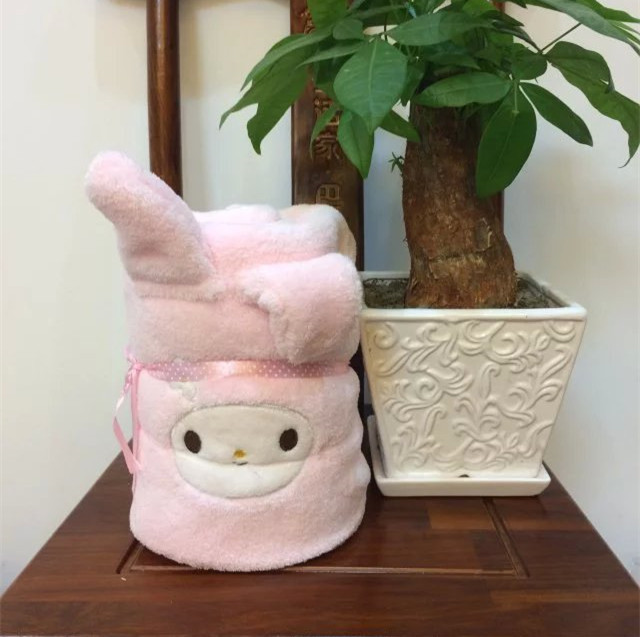 Venta al por mayor manta de rollo de niños lindo animal franela manta de niños portátil de dibujos animados creativos aire acondicionado almuerzo descanso manta de pollo