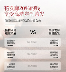 (BOGO) Plant-Based Home Hair Dye, Pure Women's Hair Color Cream, 2023 New Trend Mint Rice Brown Gray