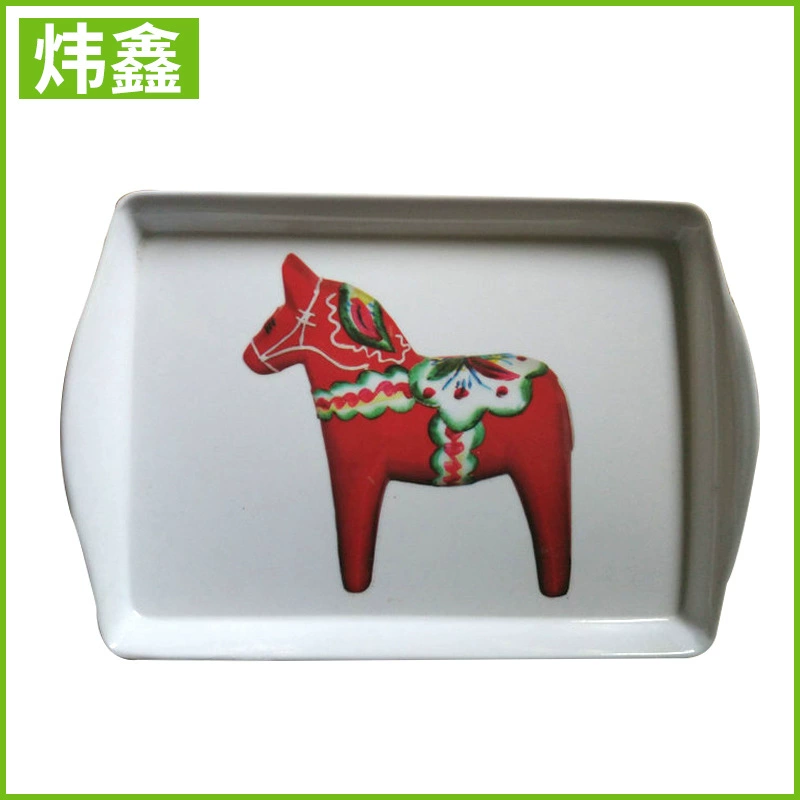 Меламиновый поддон оптовый бинауральный меламиновый квадратный поднос белый печатный меламиновый поднос меламиновый поднос