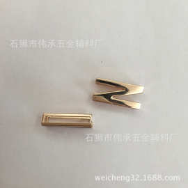 合金金色光面纽扣英文字母型纽扣大衣毛衫饰品纽扣穿字母粒DIY扣