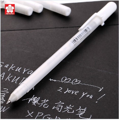 Japanese sakura cherry blossom high-gloss pen White sketch art hand-painted design high-gloss black card Pen wave drying pen white line pen Japanese sakura cherry blossom high-gloss pen White sketch art hand-painted design high-gloss black card Pen wave drying pen white line pen
