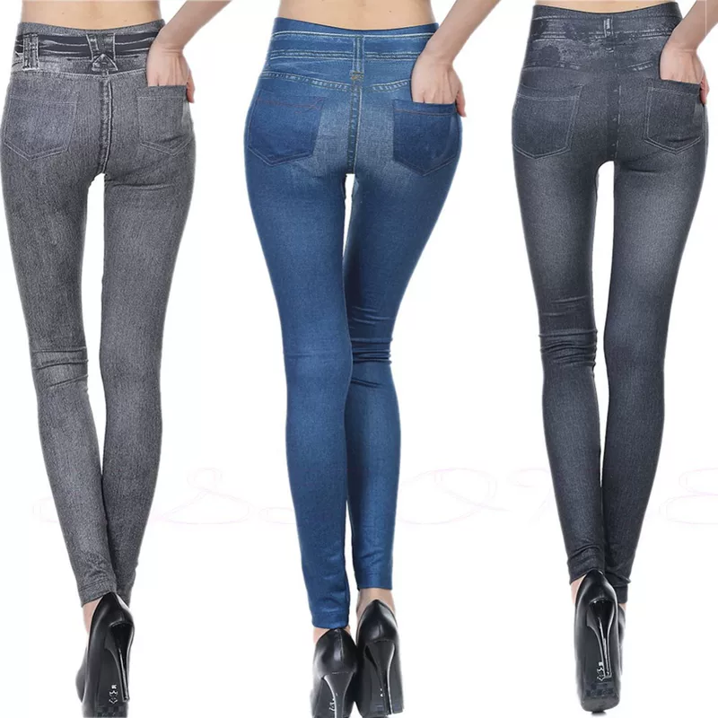 Velvet denim leggings, overall, Aliexpress, European style, tight, wholesale