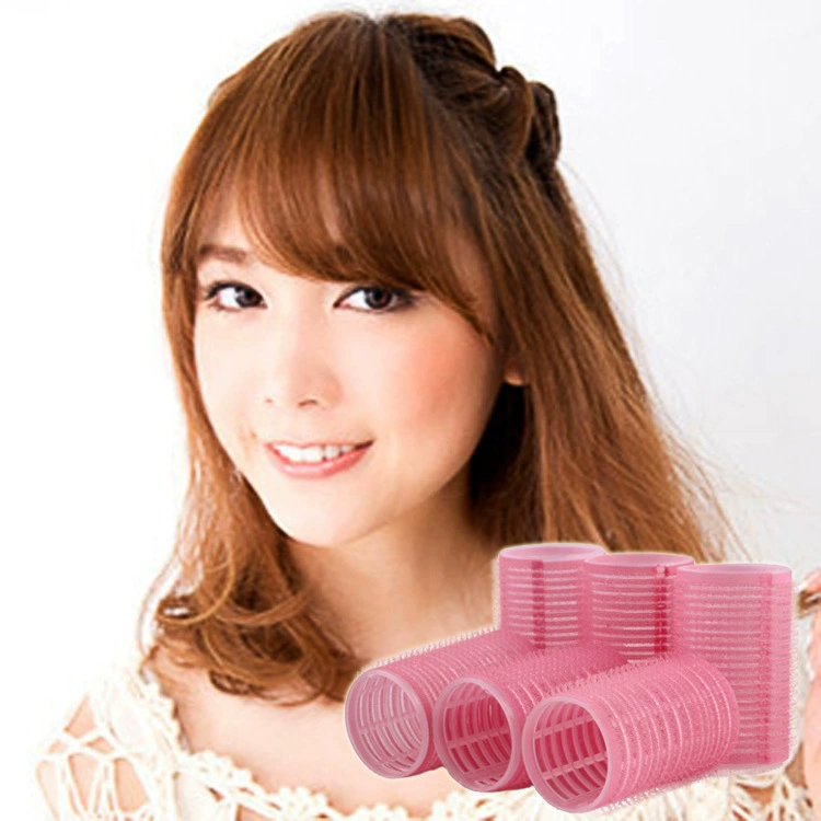 Self-adhesive Hair Rollers Magic, Plastic 3.5 cm, 6-piece Sticky Curl Kit