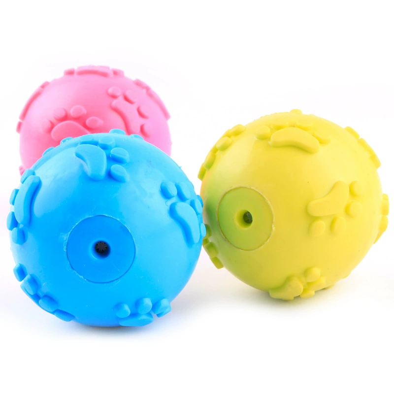 Rubber toy, interactive hands and feet prints, pet, makes sounds