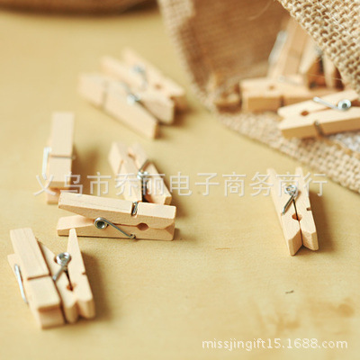 3cm arte clip de madera, mini madera color madera foto clip snack clip mano cuenta pequeño clip