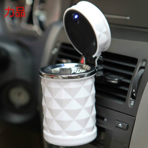 Car ashtray with LED light, automotive ashtray with LED, car ashtray with LED surface, car accessories with LED ashtray
