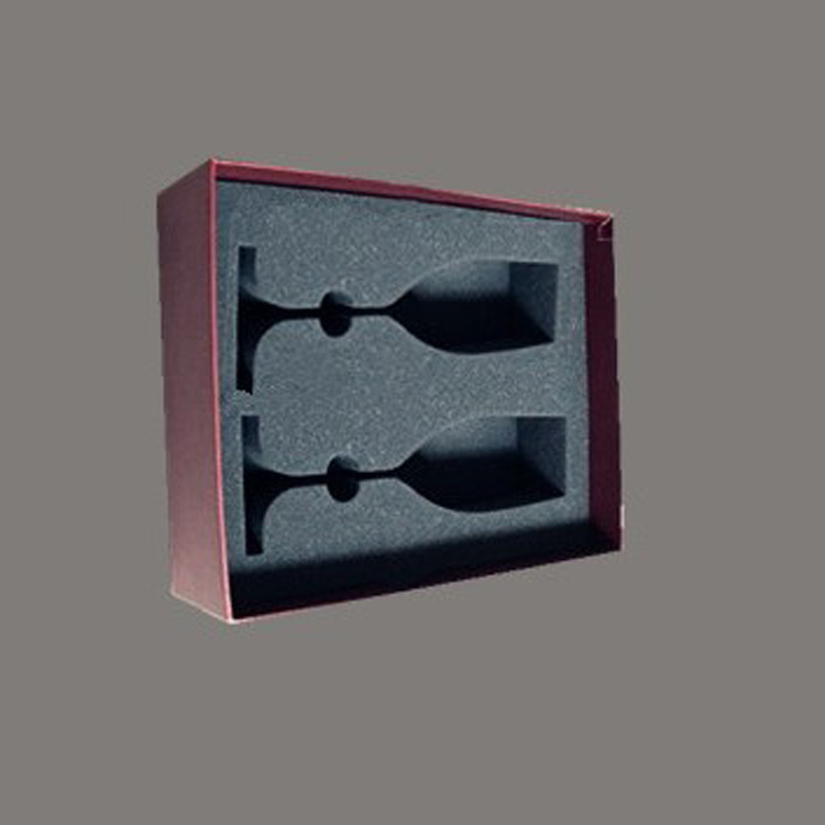 EVA包装内衬 环保38°黑色EVA红酒杯内托 一次成型eva内衬定 制